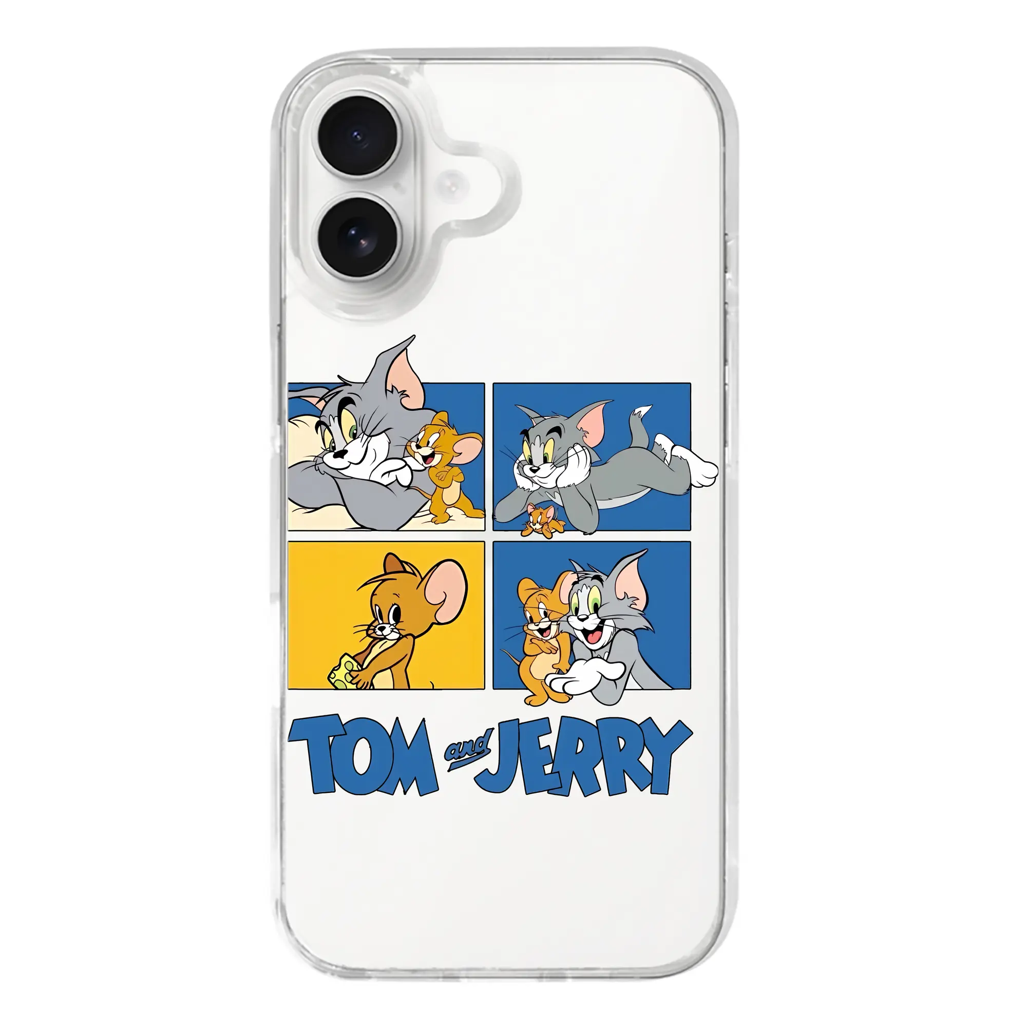 トムとジェリー グッズ トム - iPhone 17シリーズ 透明スマホケース – 薄型・耐衝撃・精密フィット保護カバー